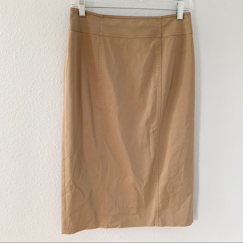 Talbots Brown Stretch Straight Pencil Skirt Sz 6